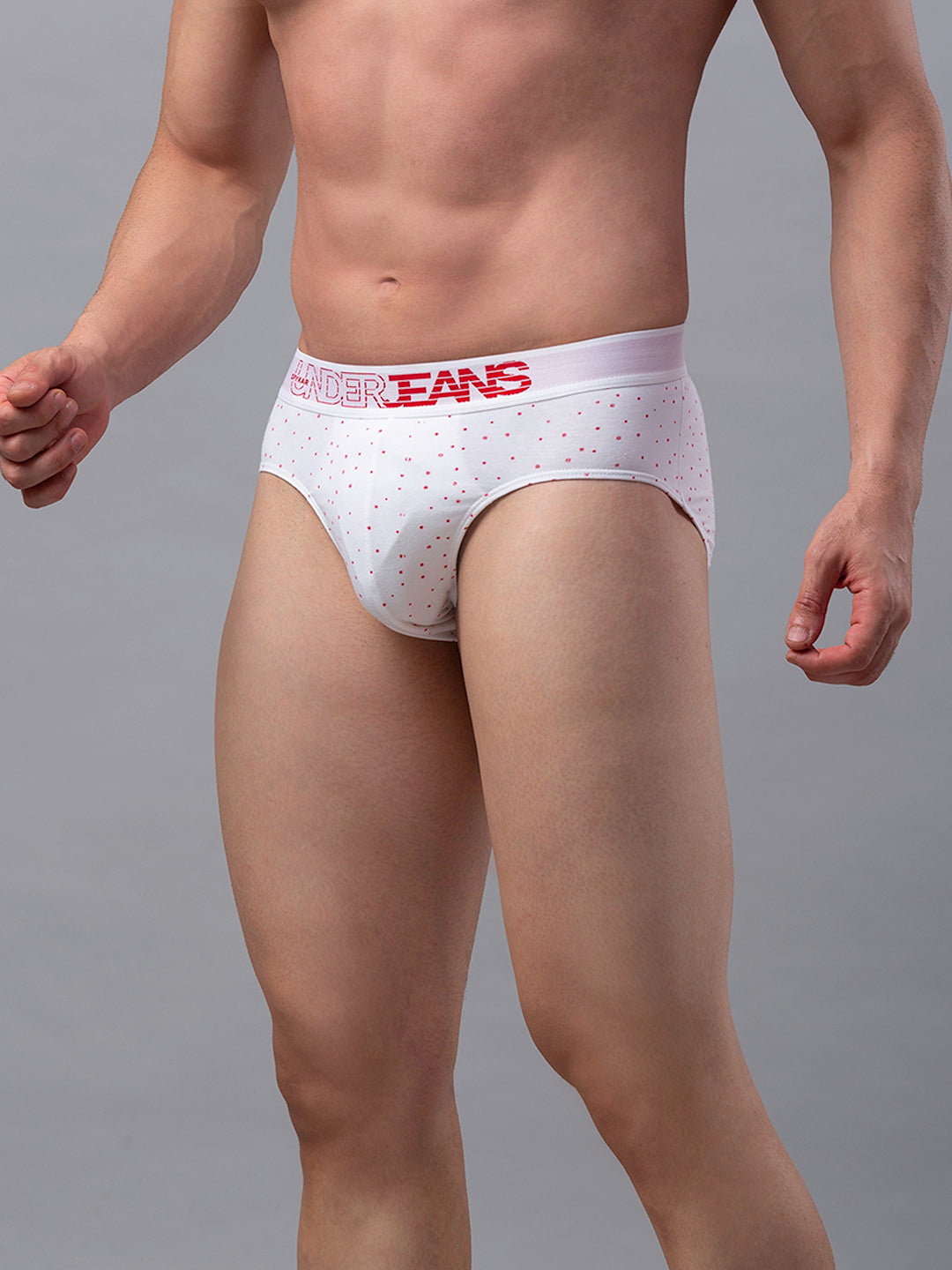 Underjeans By Spykar Men Cotton Blend White Brief