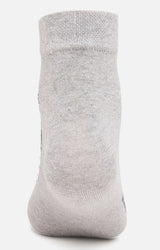 Men Premium Grey Ankle Length (Non Terry) Single Pair Of Socks- Underjeans By Spykar
