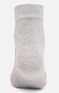 Men Premium Grey Ankle Length (Non Terry) Single Pair Of Socks- Underjeans By Spykar