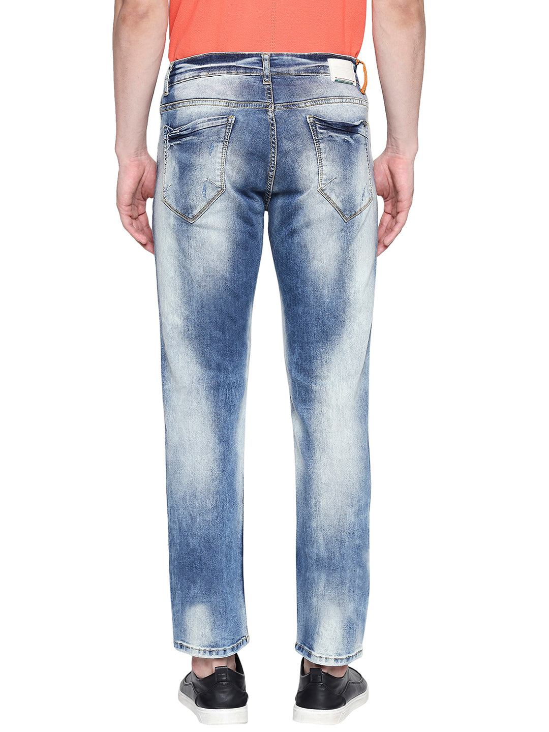 Spykar Men Blue Cotton Skinny Fit Jeans (Skinny)