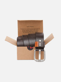 Spykar Men Black Leather Belt