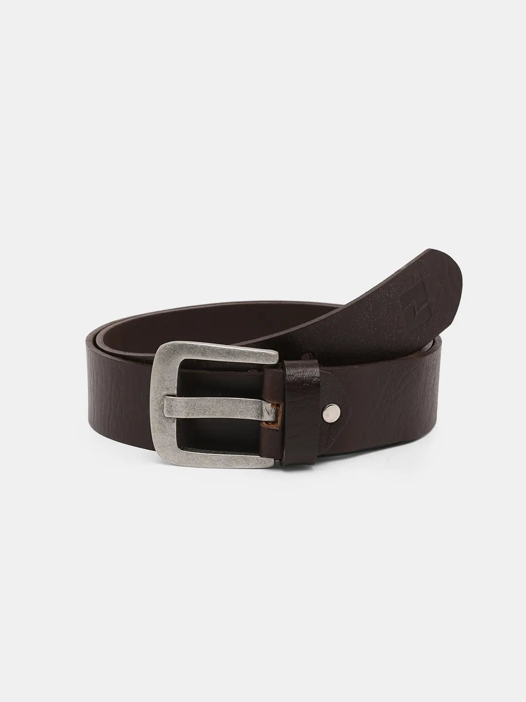 Spykar Black Leather Belt & Wallet Combo