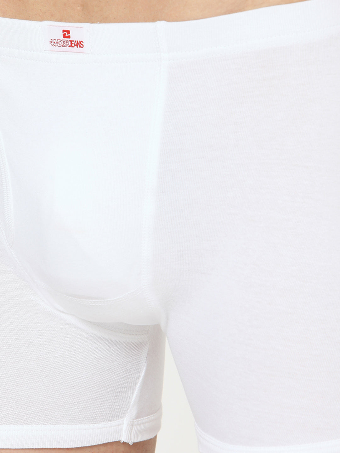 Underjeans By Spykar Men Premium Cotton Blend White Trunk - (Pack Of 2)