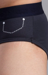 Men Premium Cotton Blend Brief Pack Of 2- Underjeans By Spykar