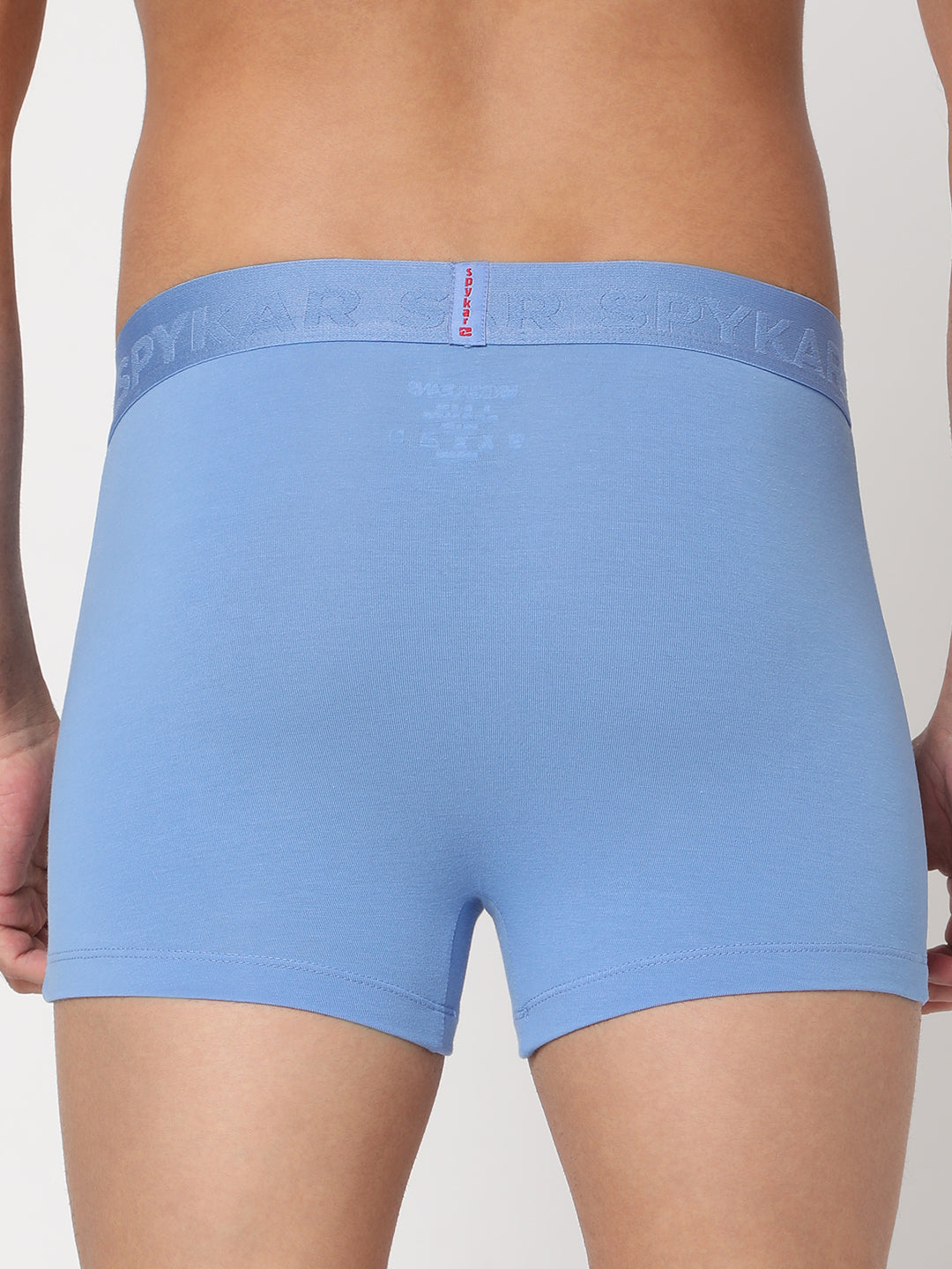 Men Premium Bright Blue Cotton Blend Trunk- Underjeans By Spykar