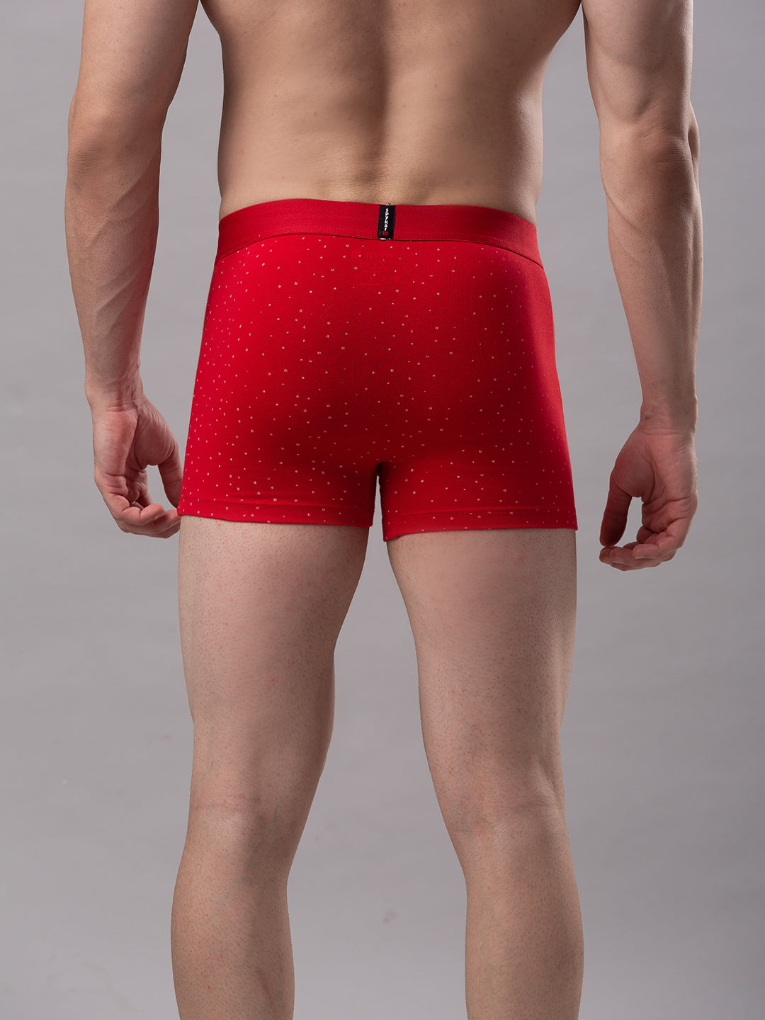 Underjeans By Spykar Men Red Cotton Blend Trunk