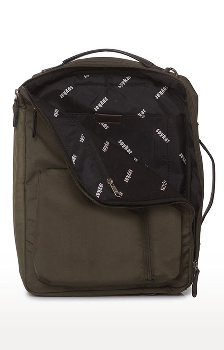 Spykar Olive Polyster Backpack