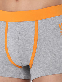 Men Premium Cotton Blend Grey Trunk- Underjeans By Spykar