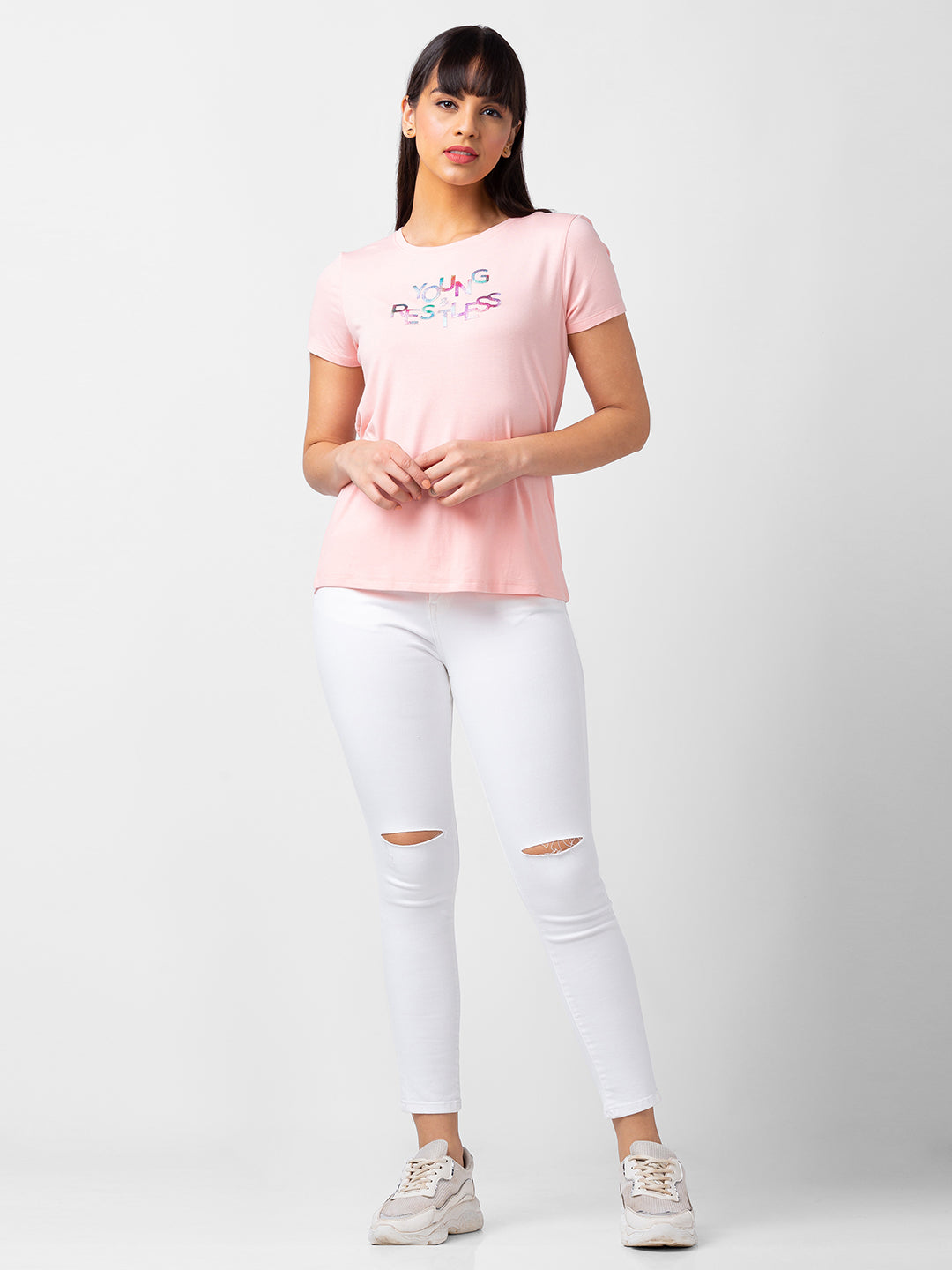 Spykar Women White Lycra Super Skinny Fit Ankle Length Jeans (Alexa)