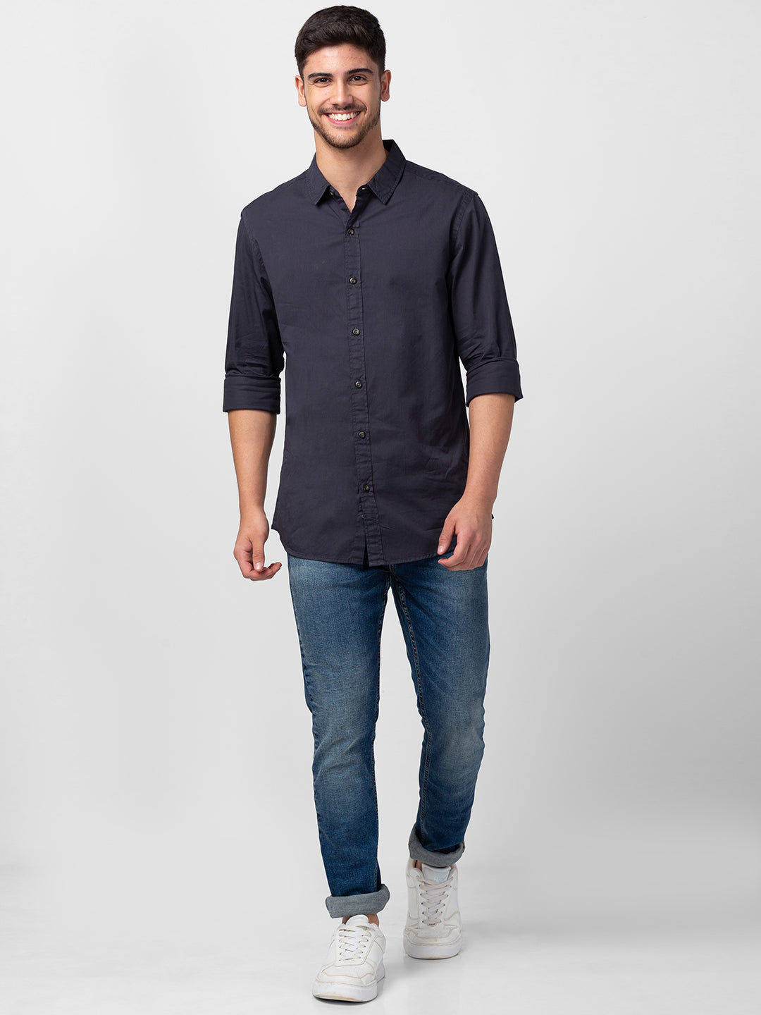 Fashion and Fashion Men Solid Casual Grey Shirt - Buy Fashion and Fashion  Men Solid Casual Grey Shirt Online at Best Prices in India | Flipkart.com