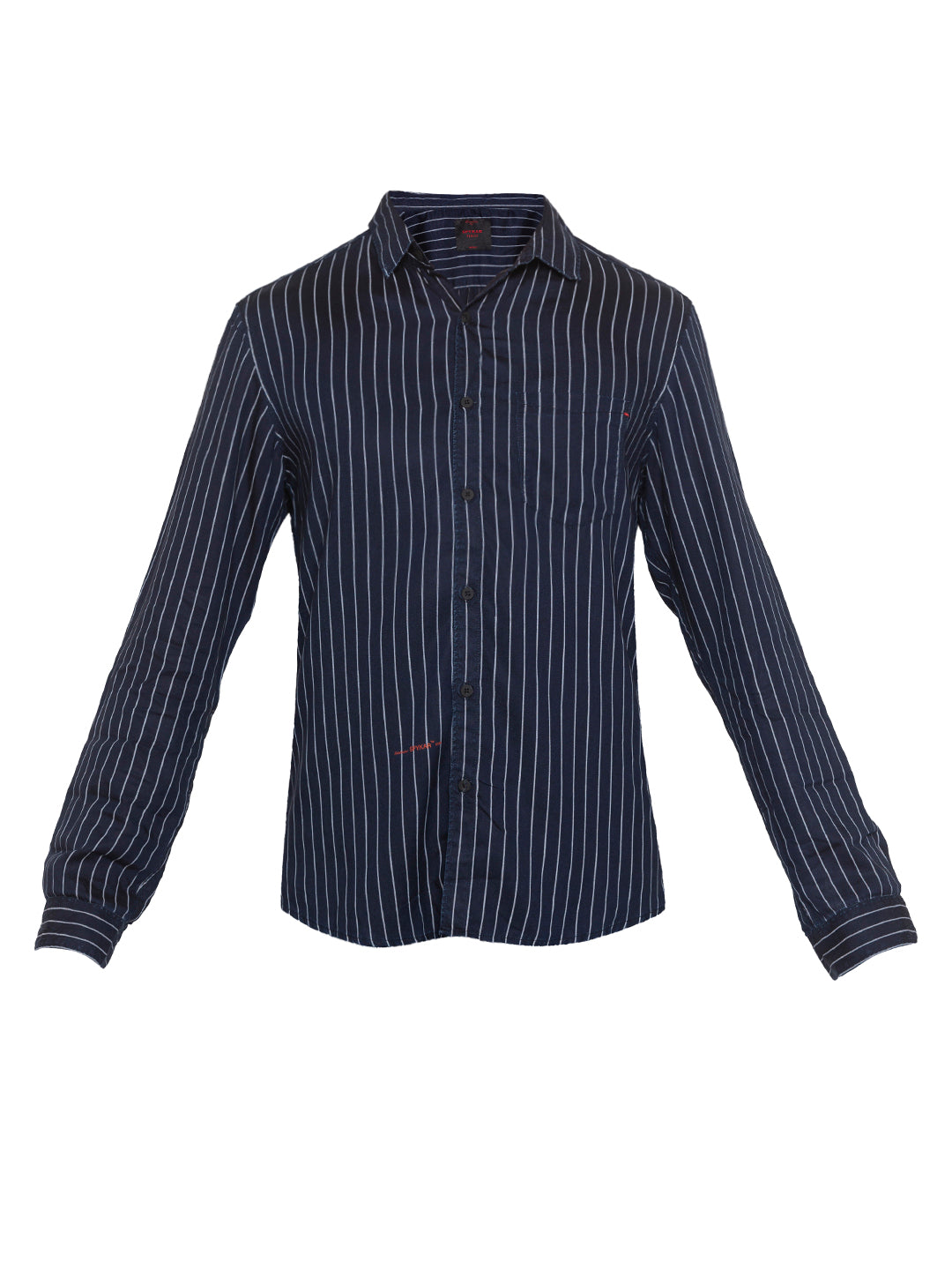 Spykar Men Navy Modal Slim Fit Shirt