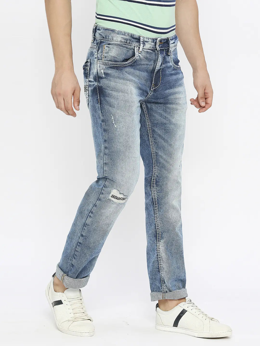 Spykar distressed deals jeans