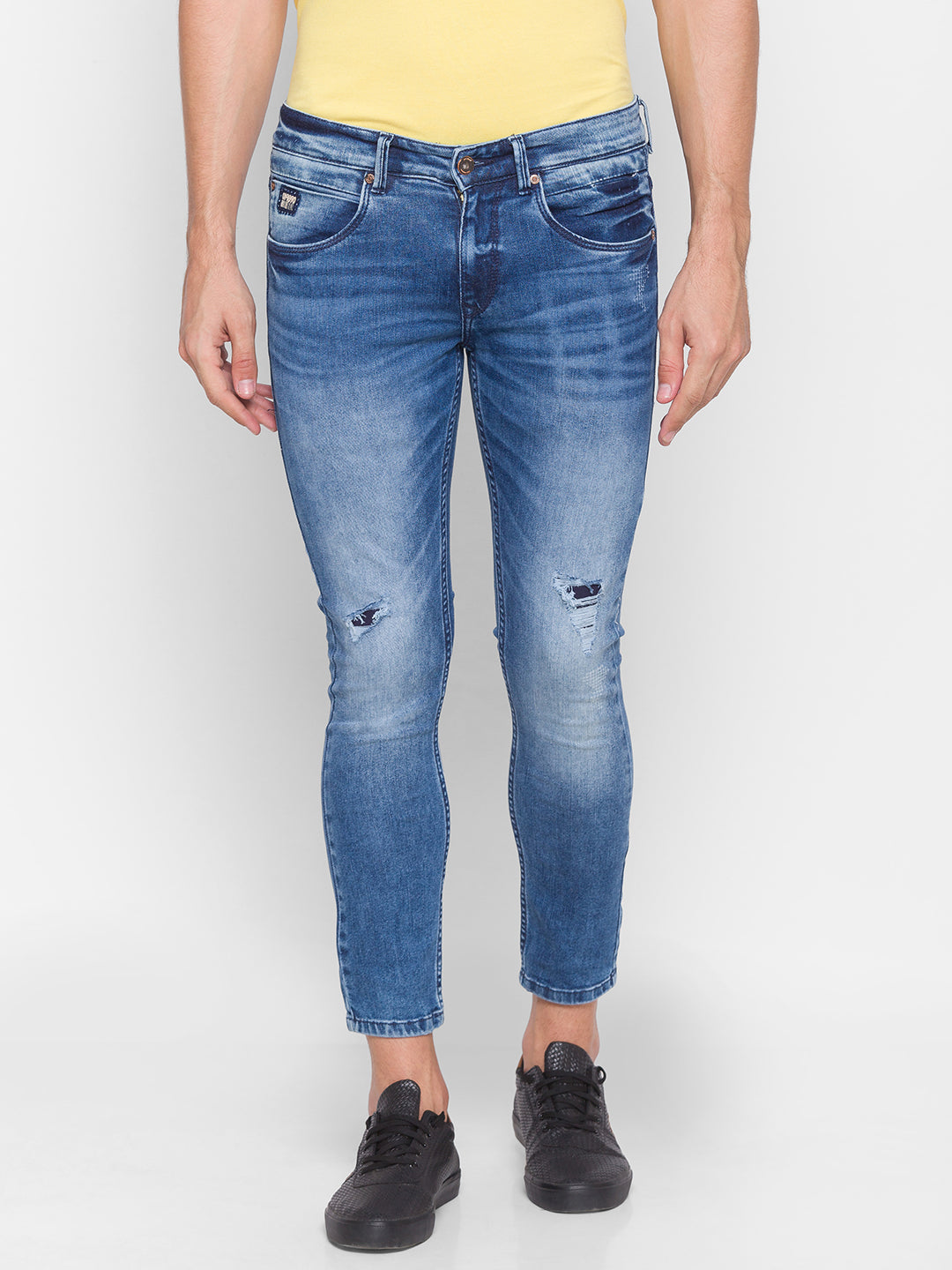 Spykar Blue Cotton Men Jeans (Kano)