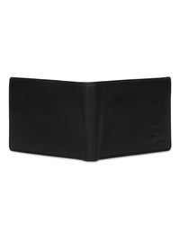 Spykar Men Black Leather Bi-Fold Wallet