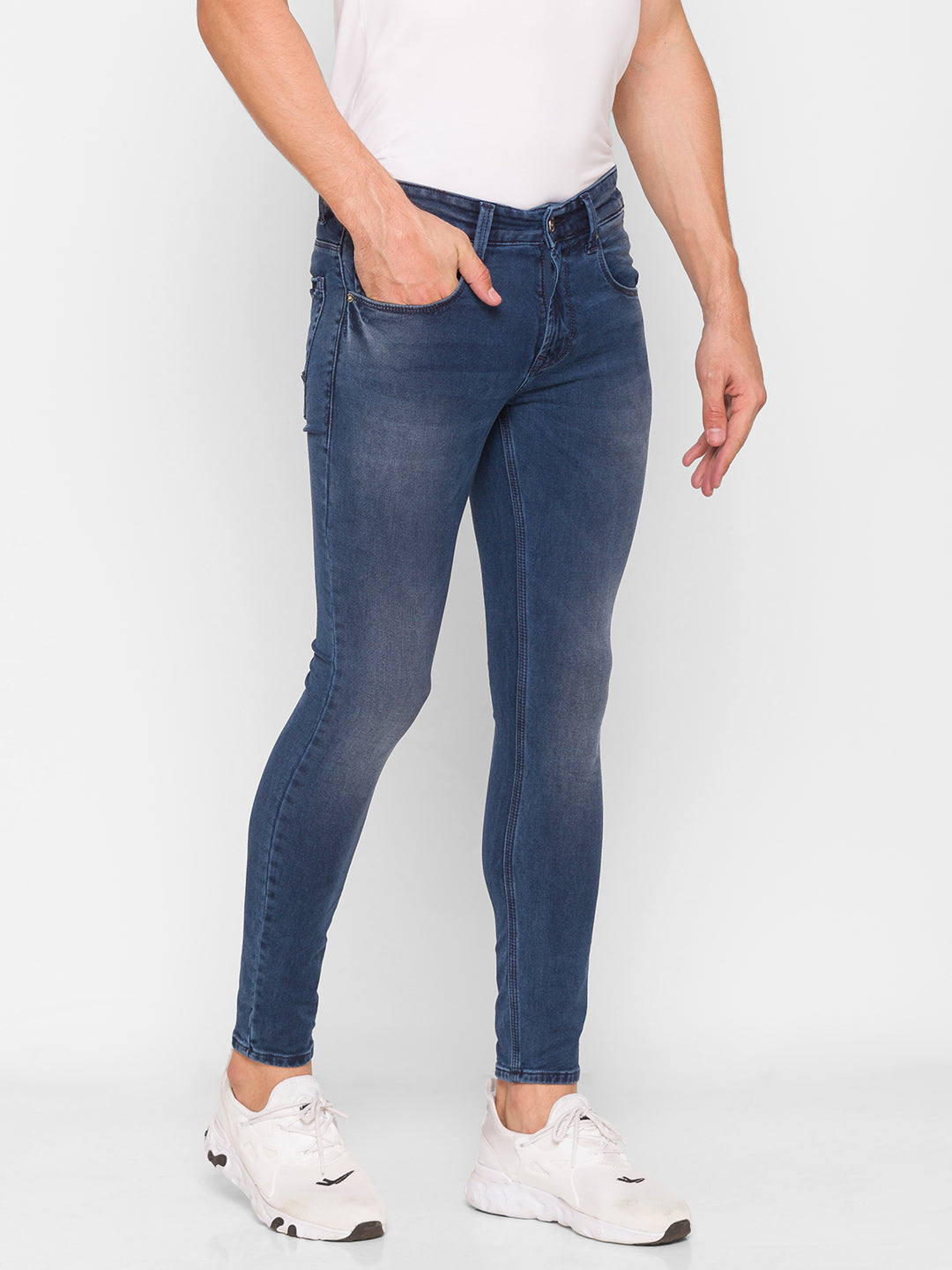 Spykar Blue Cotton Men Jeans (Kano)