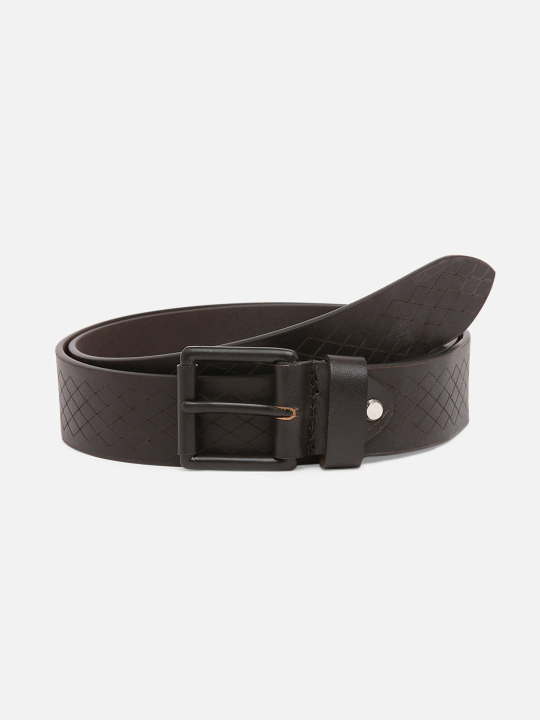 Spykar Men Black Leather Belt